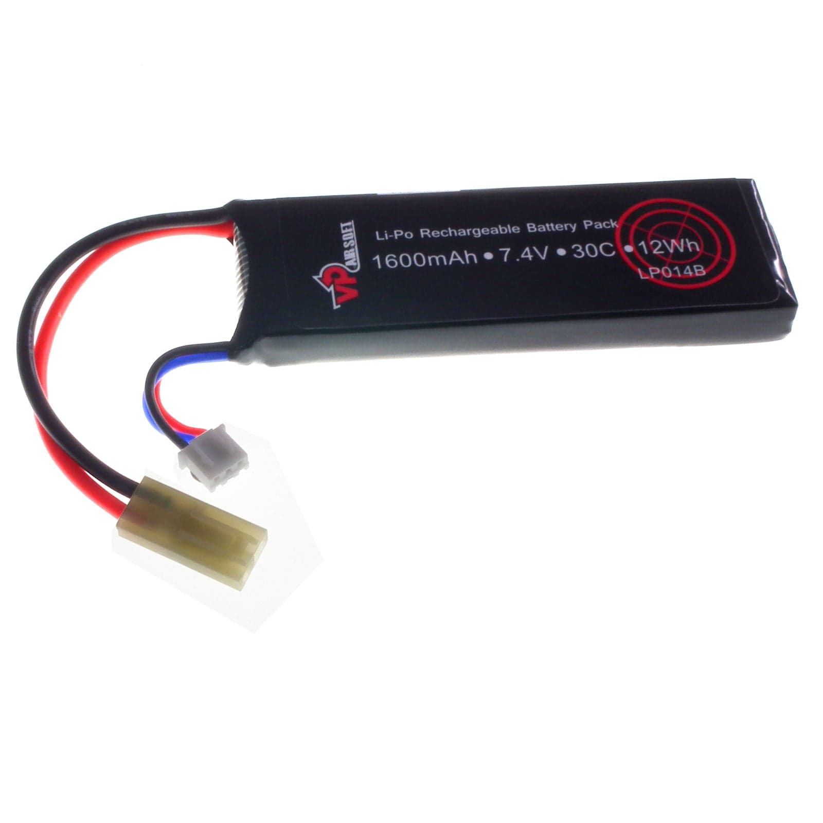 7.4V 1600mAh 30C+ LiPO Block Battery