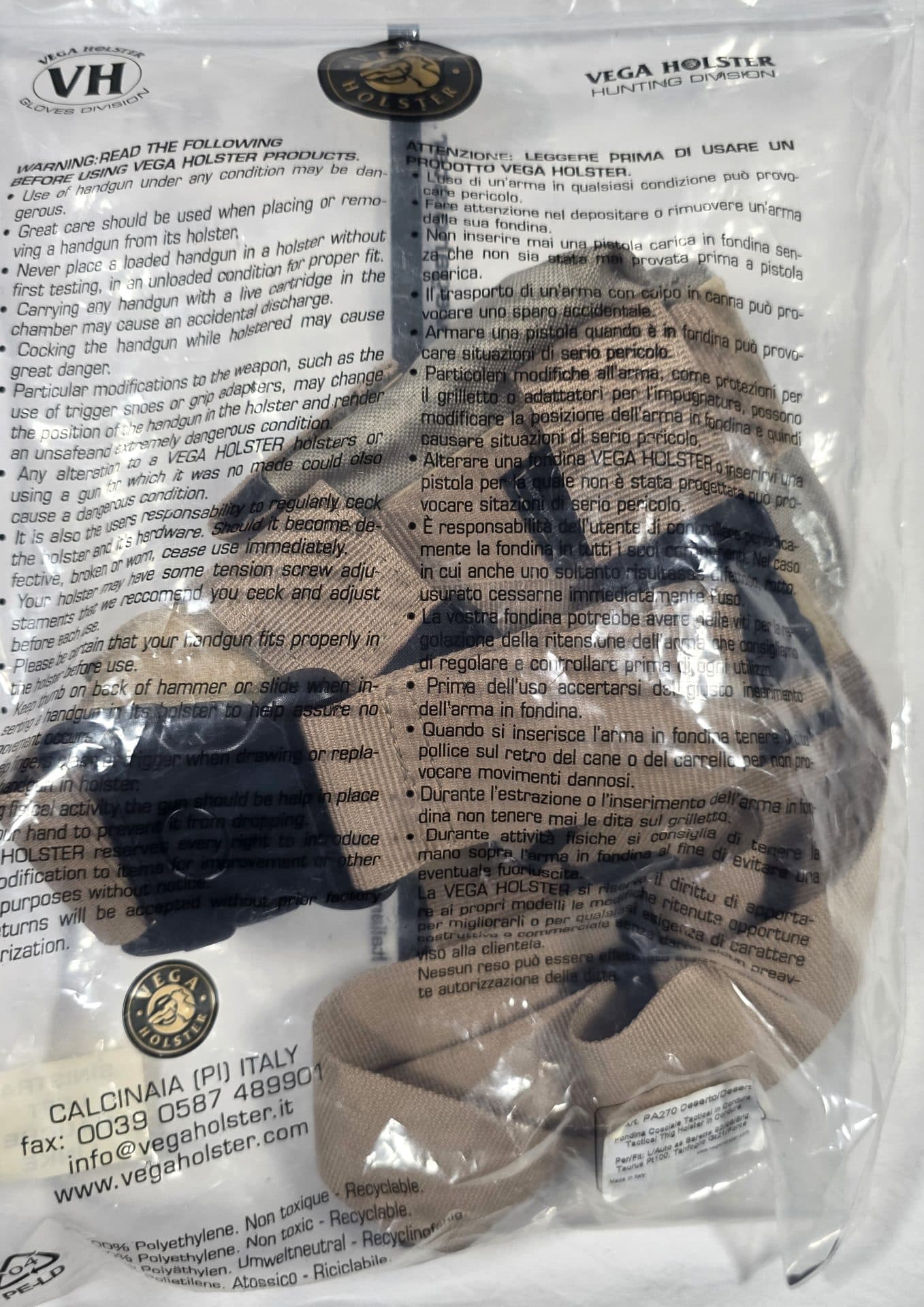 Tactical Drop Leg Holster R/H – Grade A1 New