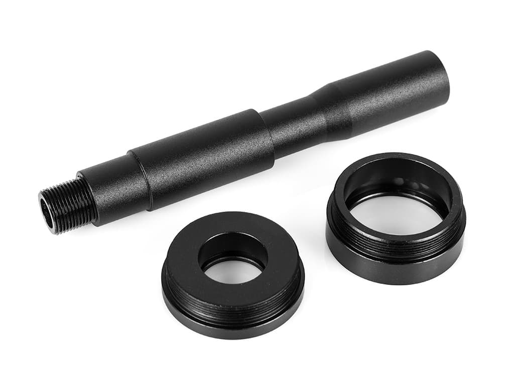 180 x 40mm Airsoft Silencer With Barrel Extension — image 3