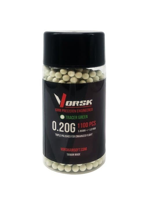 6mm BB 0.20G Tracer 1100rd Bottle