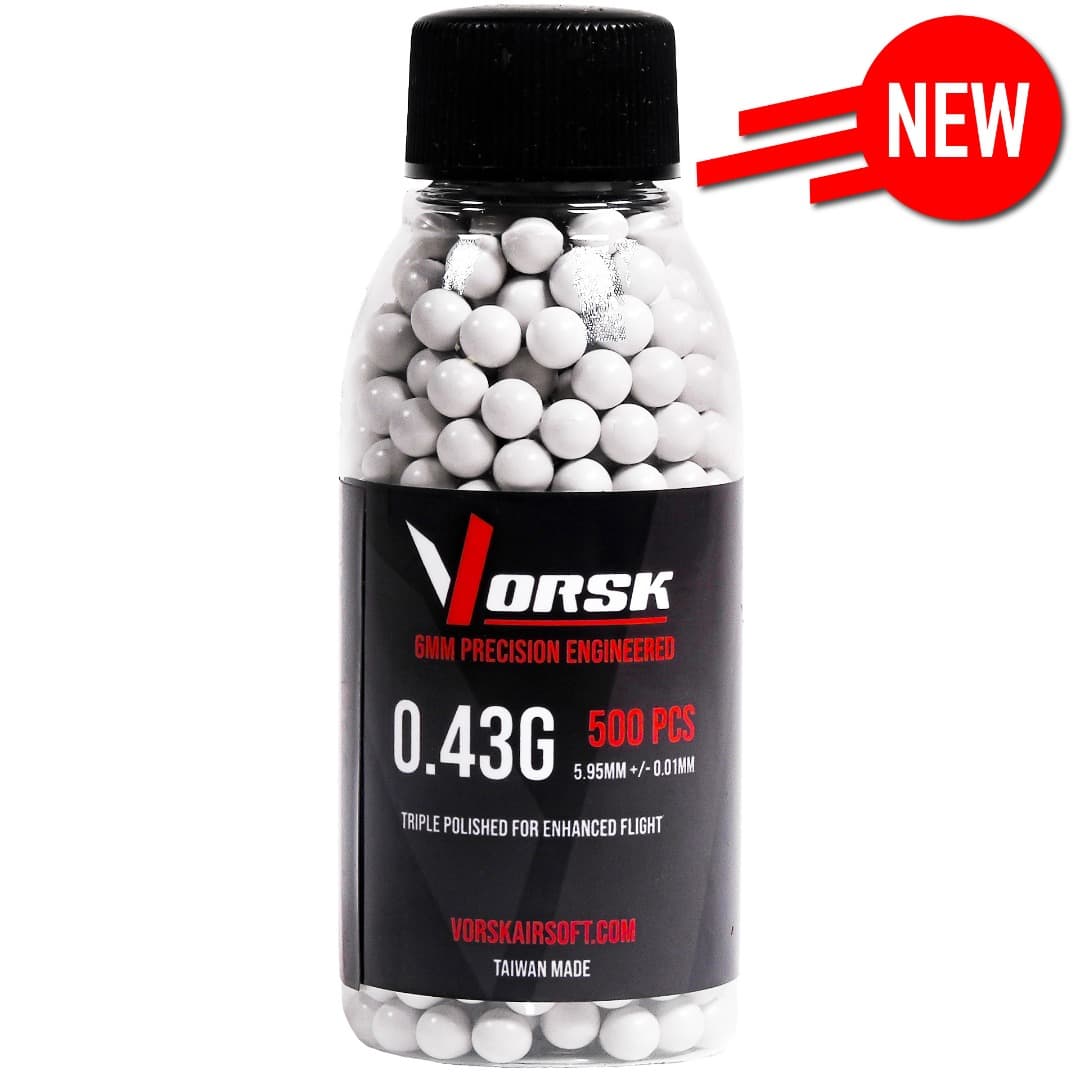 6mm Precision Airsoft BBs (500R) (0.43g)