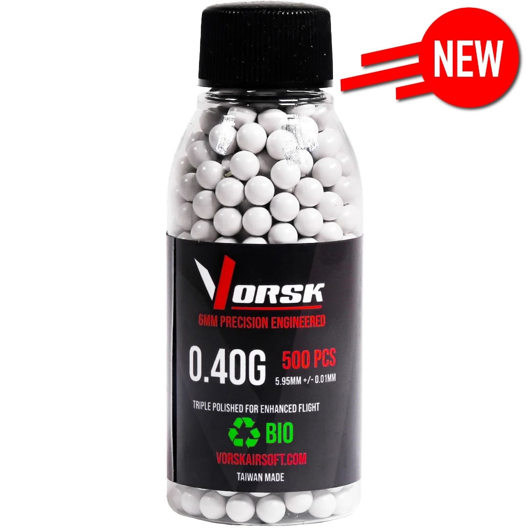 6mm Precision Bio Airsoft BBs (500R) (0.40g)