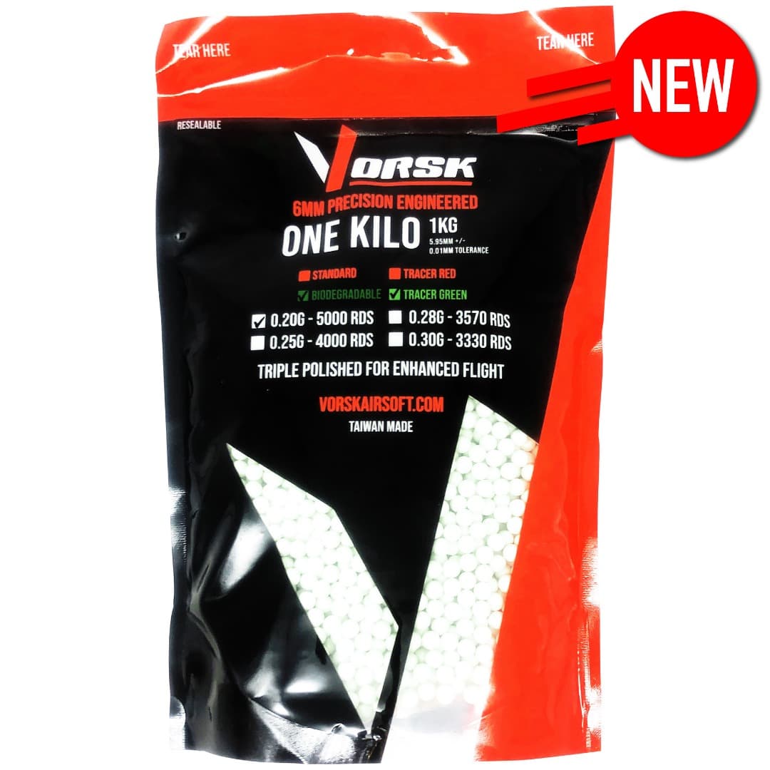 6mm Precision Bio Tracer Airsoft BBs (1KG) (0.20g)