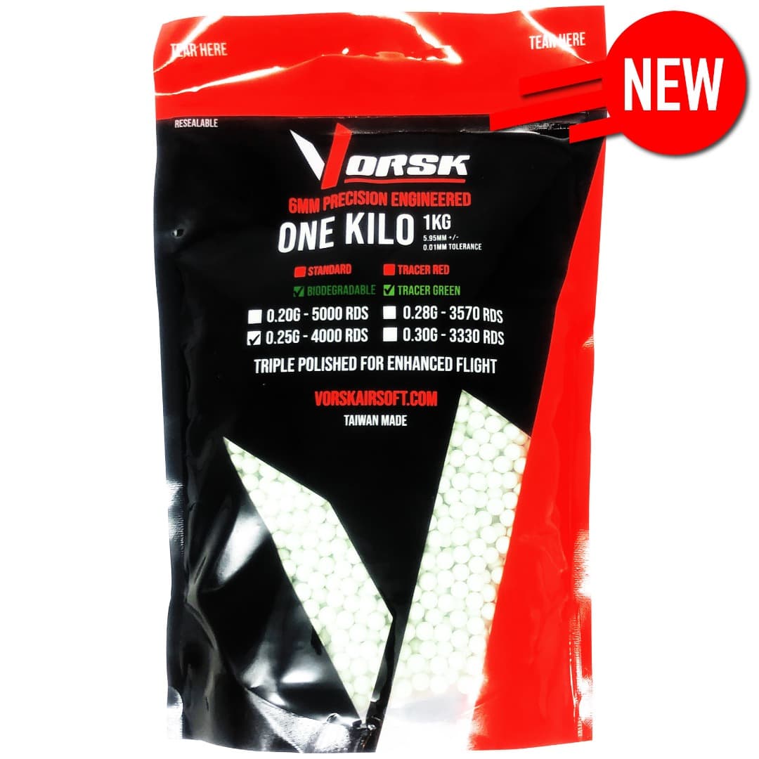 6mm Precision Bio Tracer Airsoft BBs (1KG) (0.25g)