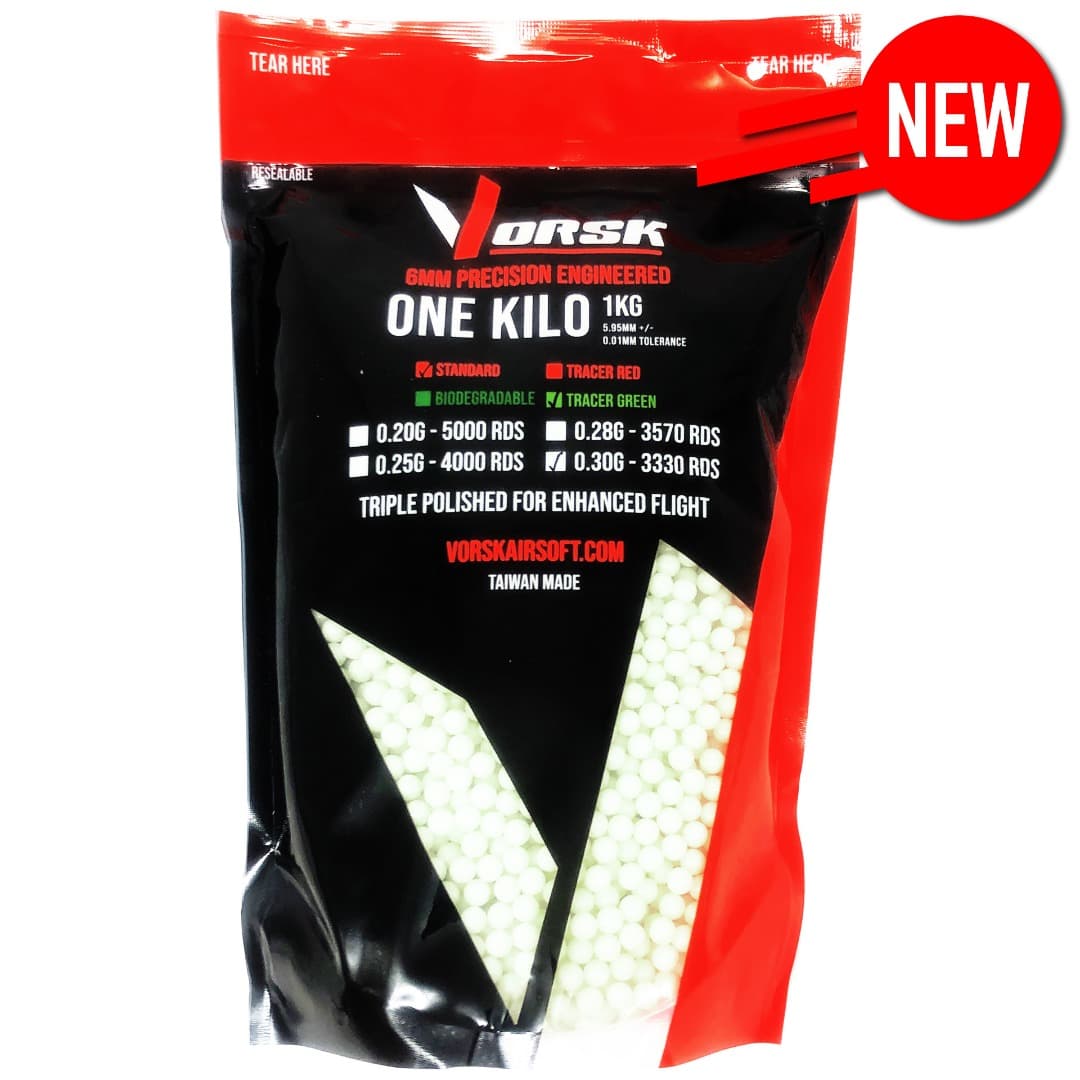 6mm Precision Tracer Airsoft BBs (1KG) (0.30g)