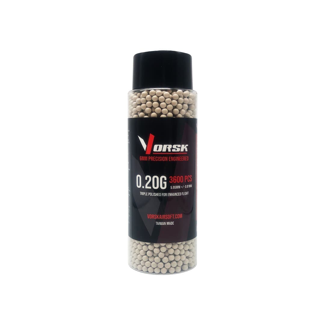 Airsoft BBs (3600R Bottle) (0.20g) (White)