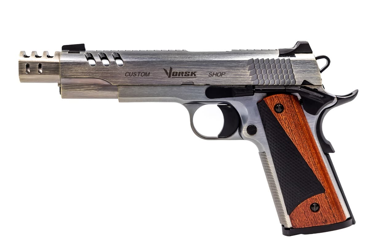 CS Defender Pro GBB Pistol (Brushed Alu) (Silver Barrel) — image 2