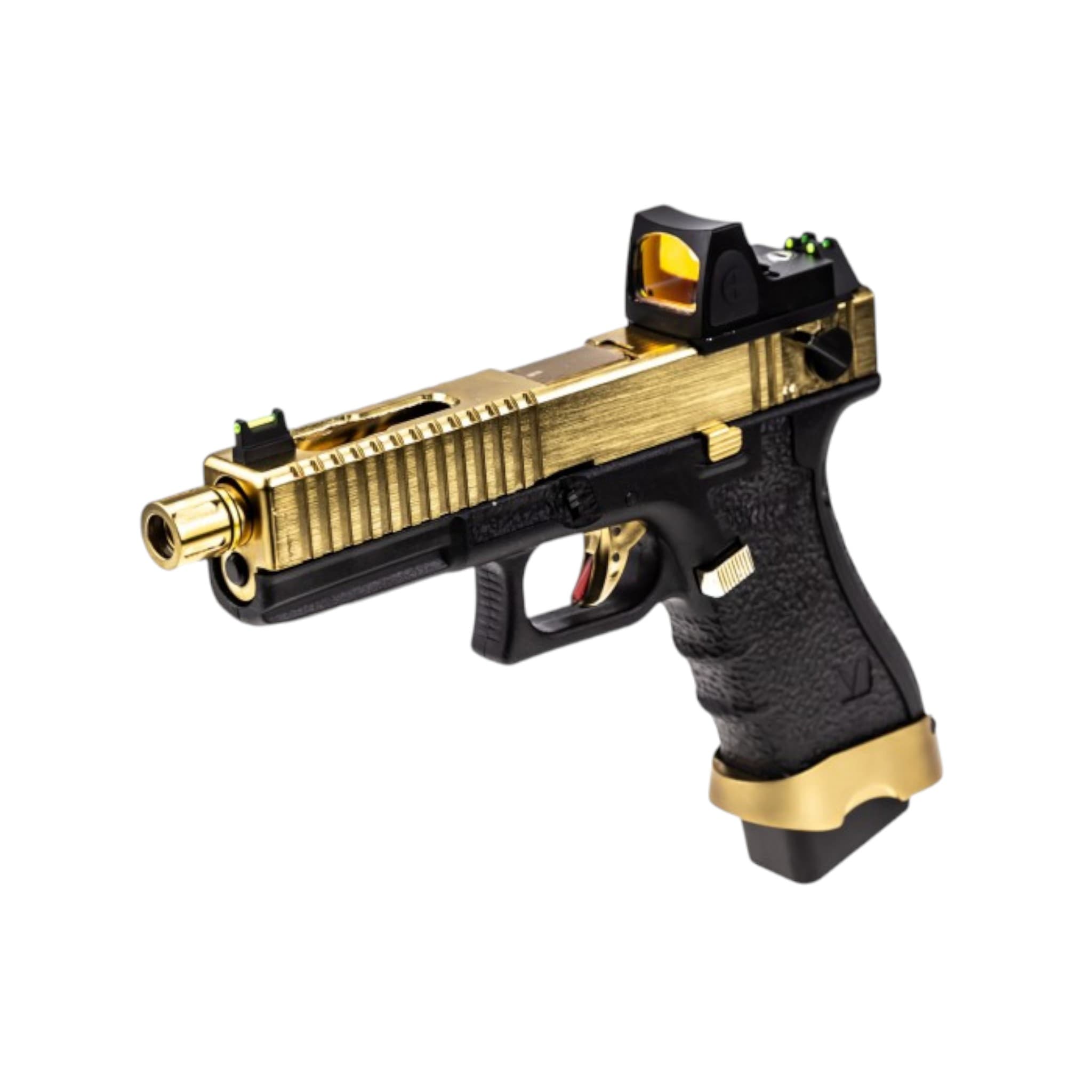 EU8-T GBB Pistol Gold+BDS