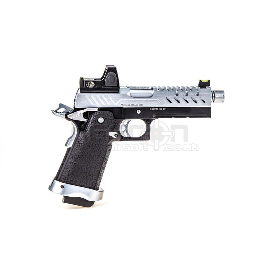HI CAPA 4.3 /Chrome GBB Pistol With BDS Red Dot Sight — image 2