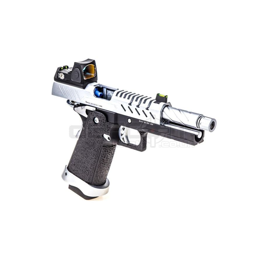 HI CAPA 4.3 /Chrome GBB Pistol With BDS Red Dot Sight — image 3