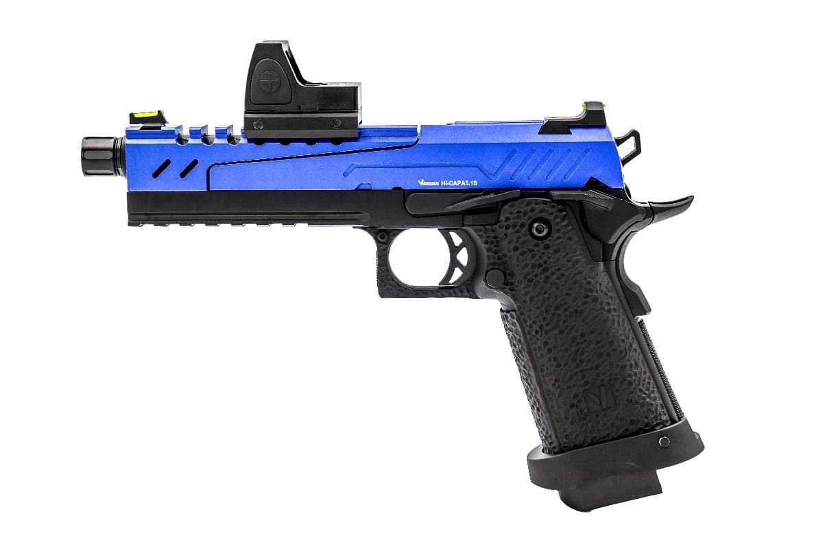 Hi-CAPA 5.1S + RDS GBB Pistol (Dual Tone) (Blue) — image 3