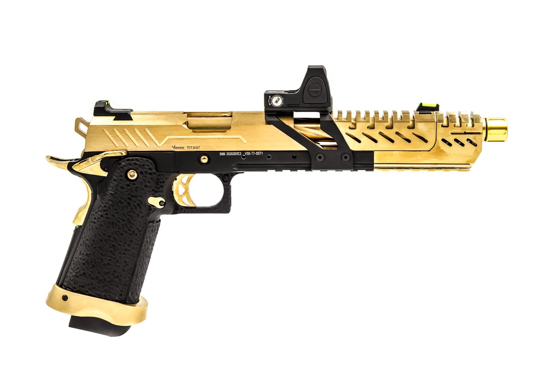Hi-CAPA 7.0 TITAN + RDS GBB Pistol (Gold) — image 3