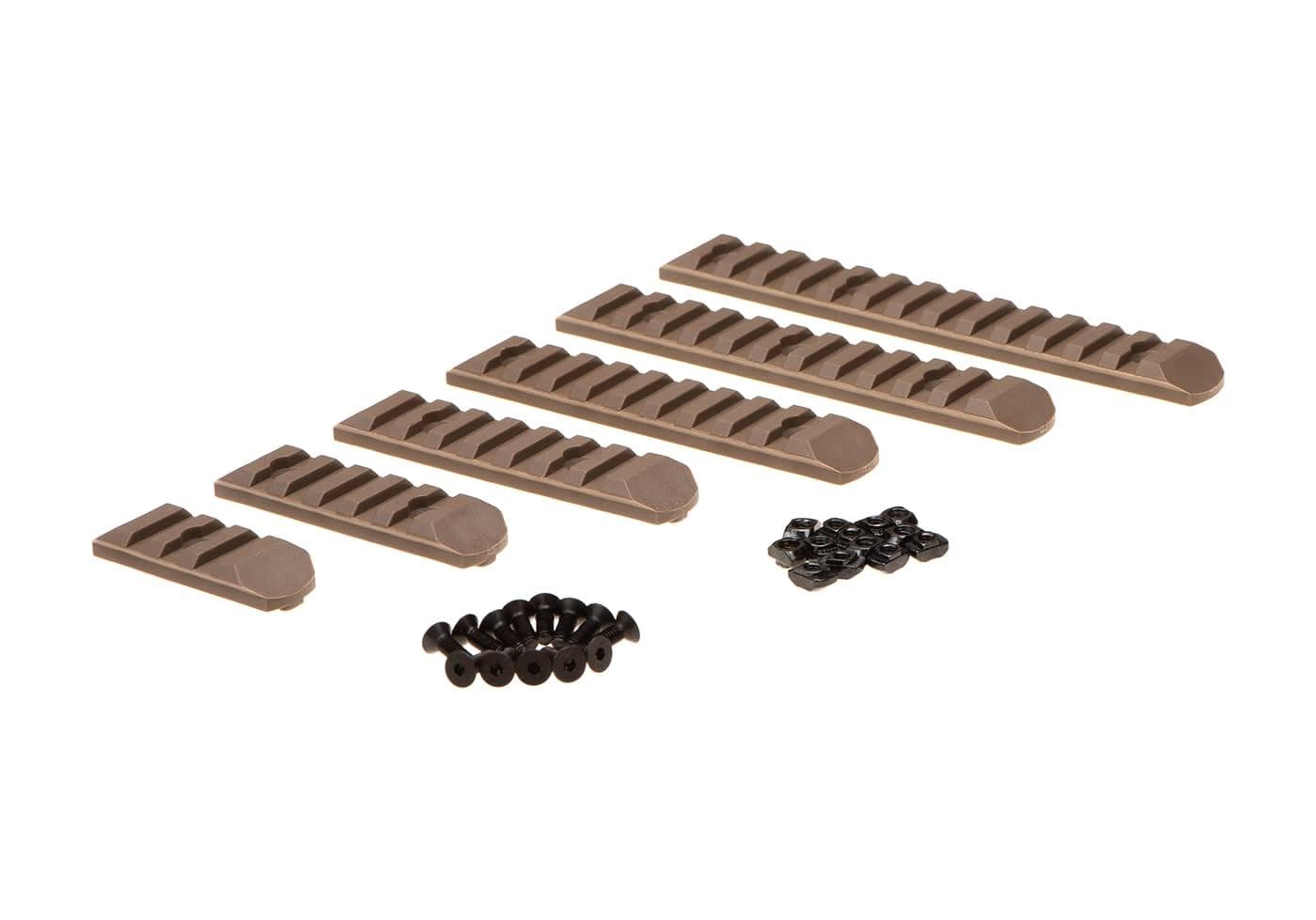 MP Airsoft Rail Mount Set for Keymod & M-LOK 6 Pack Dark Earth