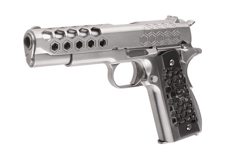1911 HEX CUT V.3 GBB – SILVER – WE — image 2