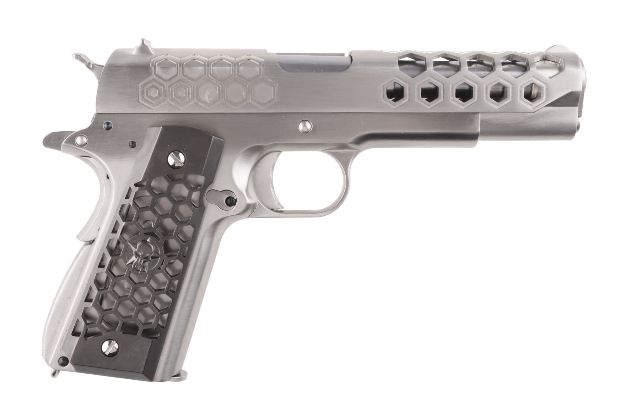 1911 Hex Cut V.3 Pistol Replica – silver — image 2