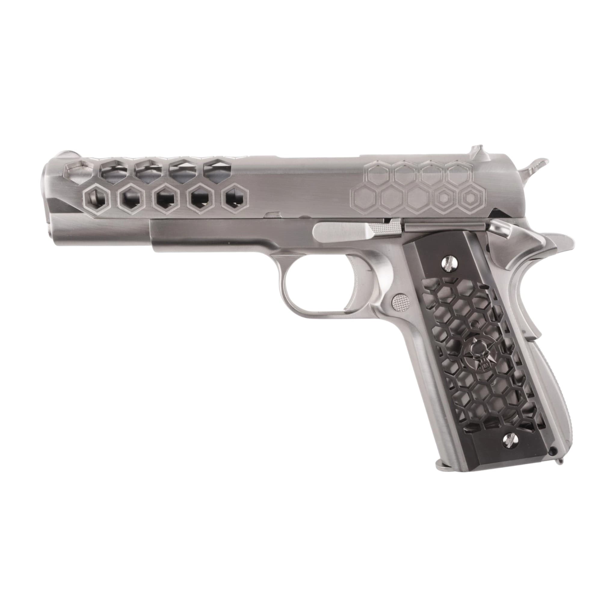 1911 Hex Cut V.3 Pistol Replica – silver