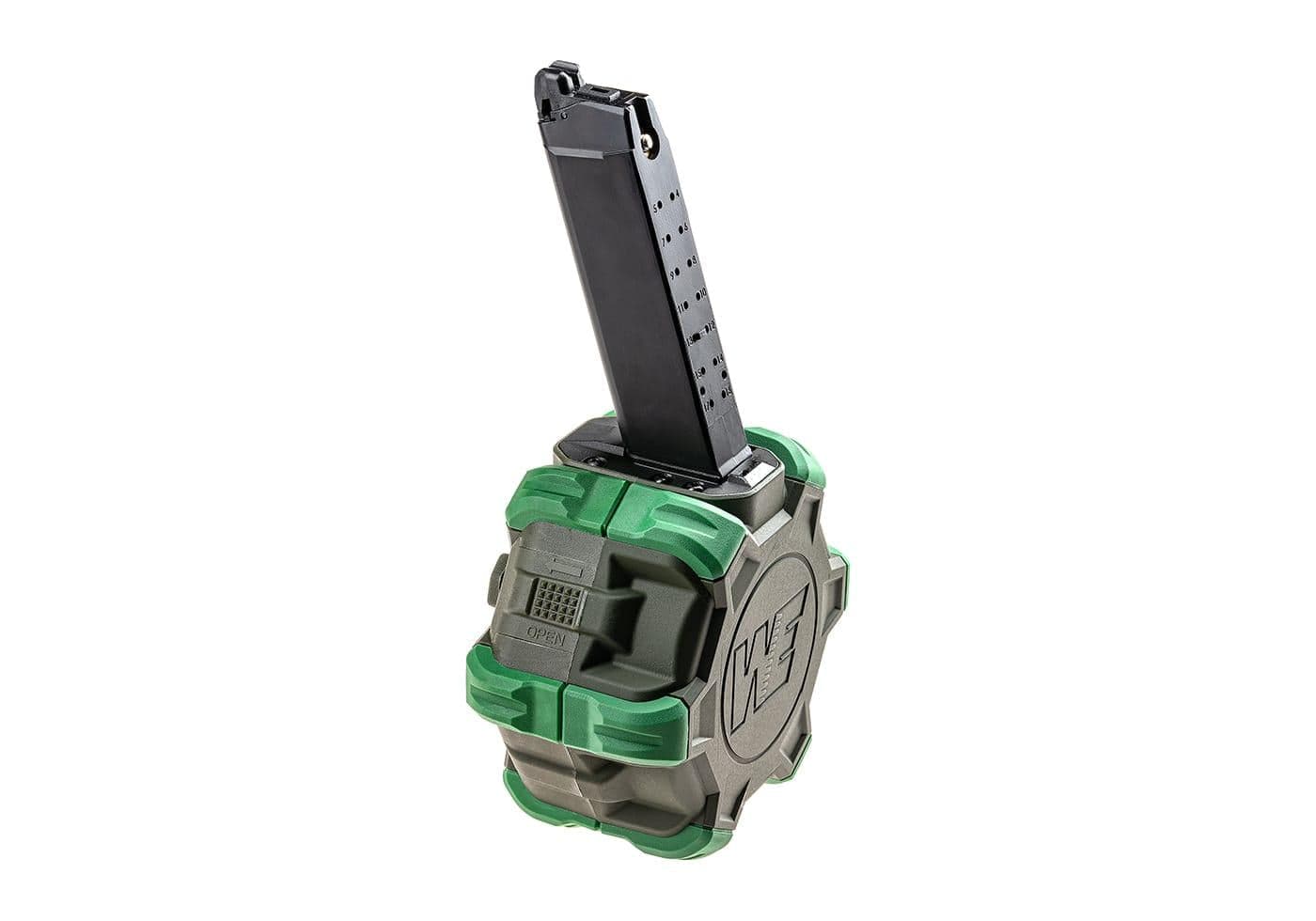 Airsoft EU17 / 18 Pistol Drum Magazine Gas 350rd 6mm — image 2