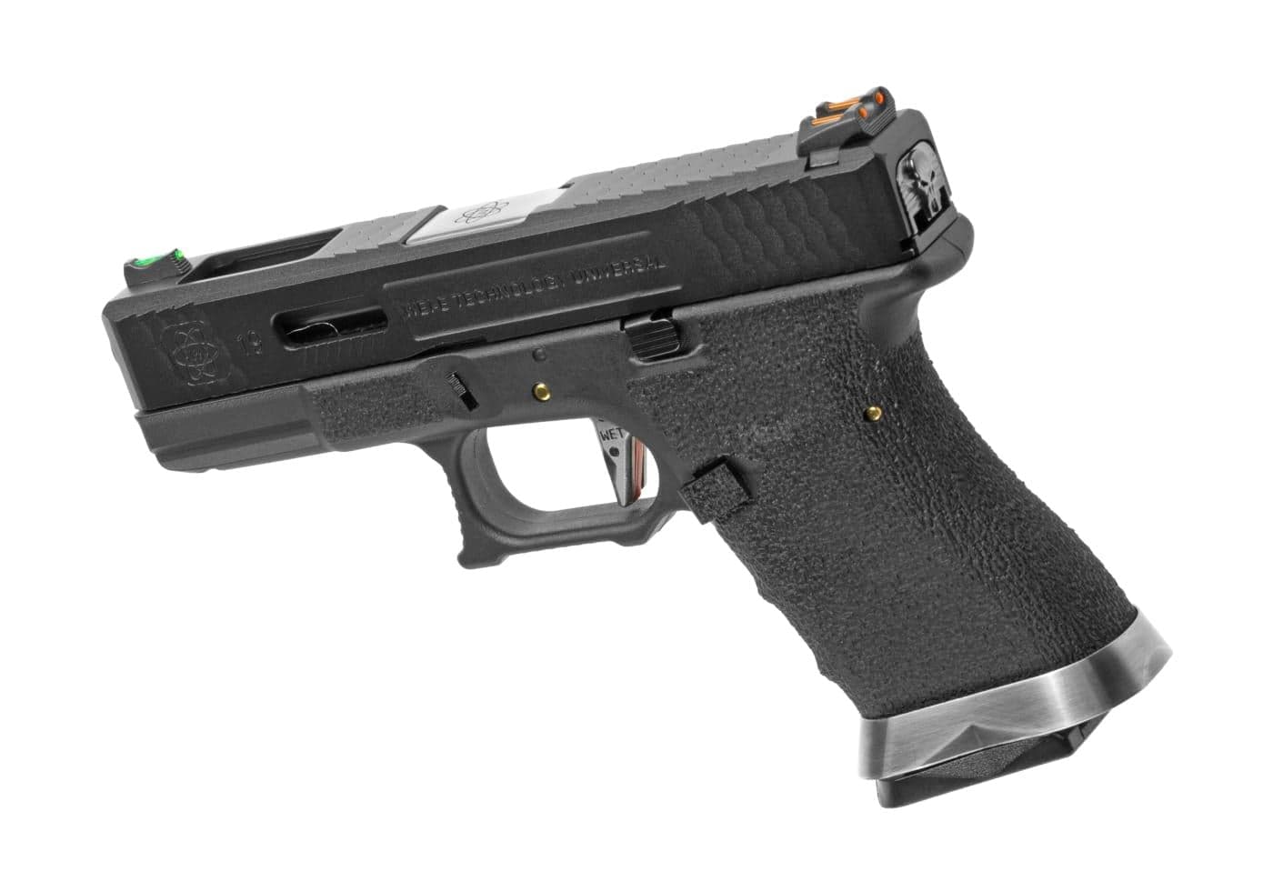 Airsoft EU19 Custom Silver Slide Gas Pistol — image 3