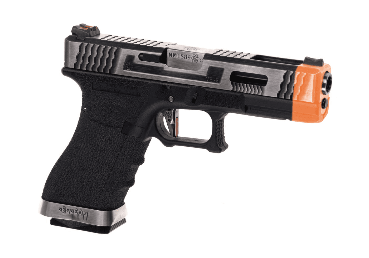 Airsoft G-Force EU17 SV Silver Barrel Silver Slide Frame Gas Pistol