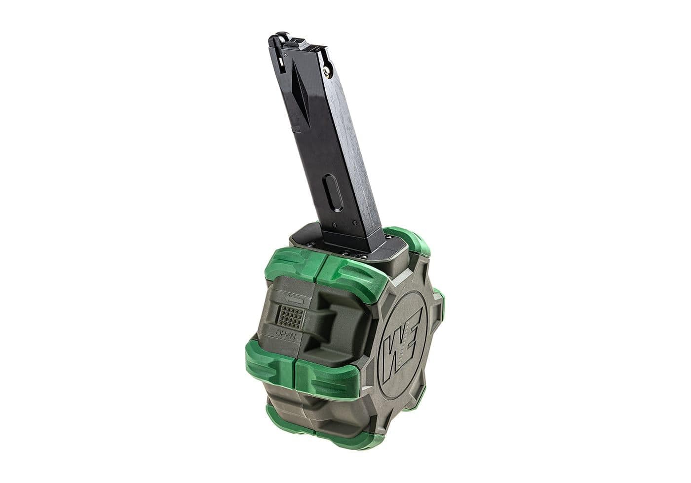 Airsoft M92 Pistol Drum Magazine Gas 350rd — image 2