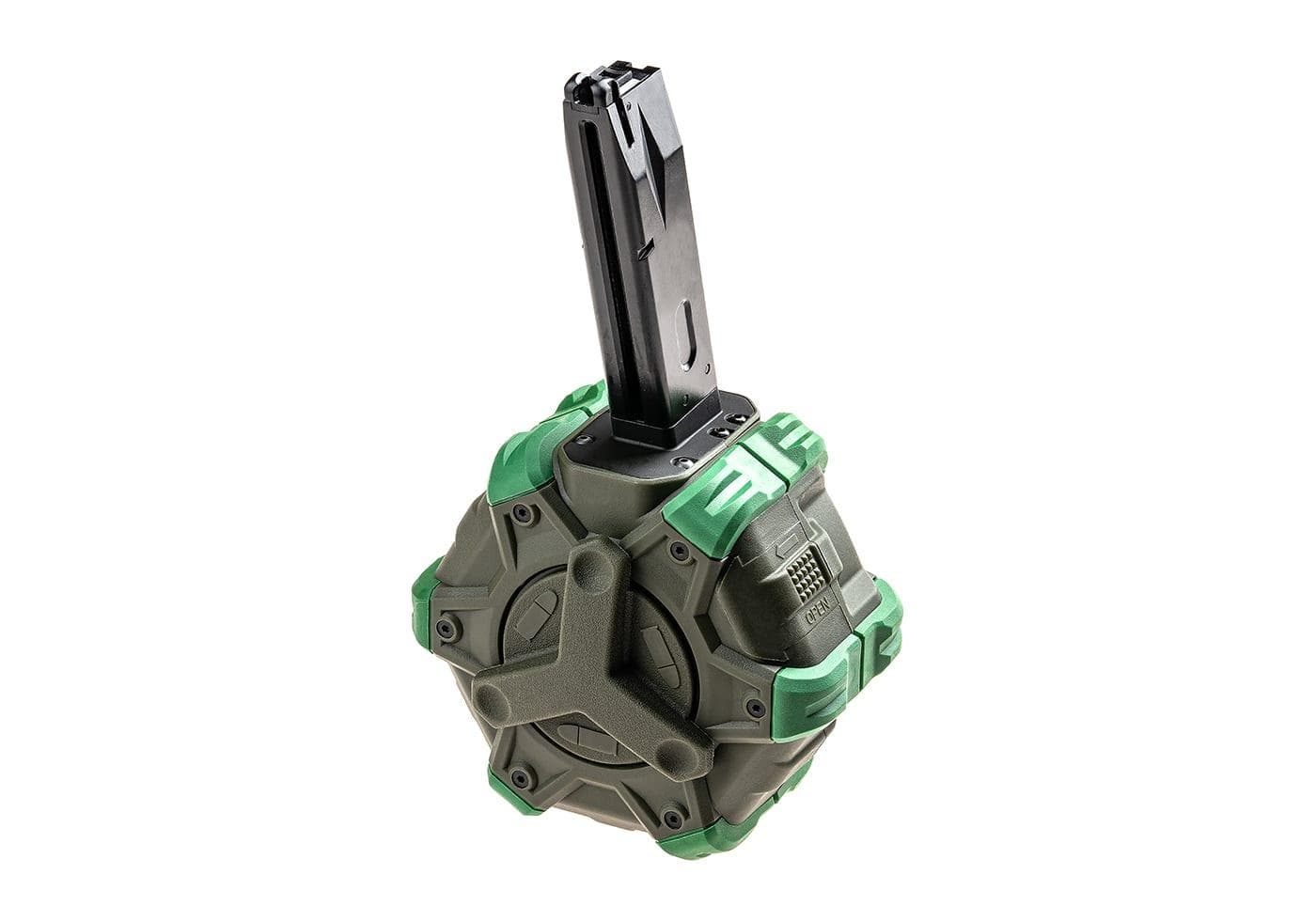 Airsoft M92 Pistol Drum Magazine Gas 350rd — image 3