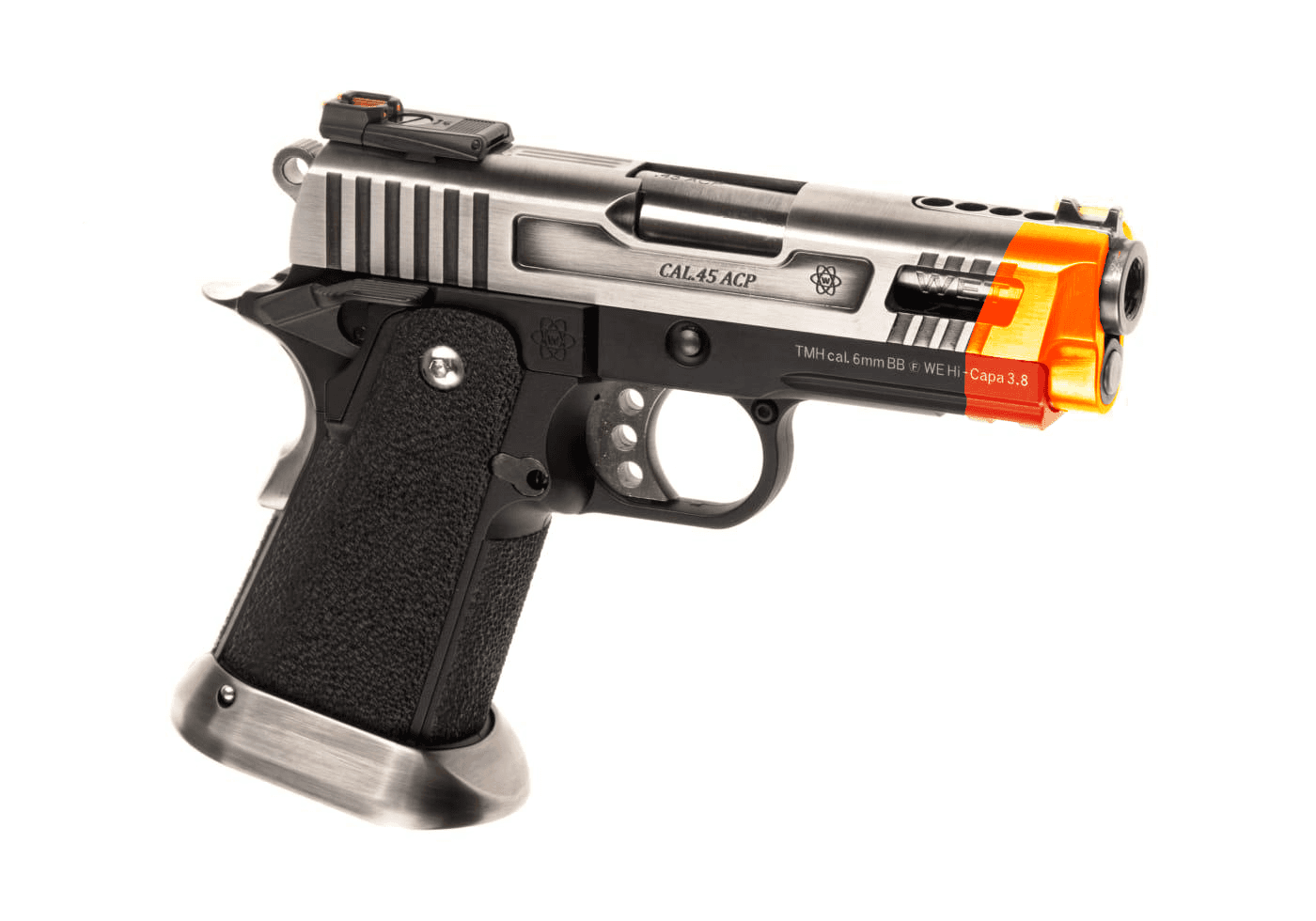 Hi-CAPA 3.8 Force Full Metal GBB Silver Slide Pistol