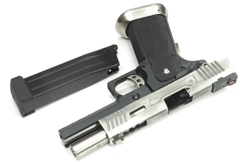 Hi-CAPA 4.3 Allosaurus GBB Pistol (Silver) (Silver Barrel) — image 2