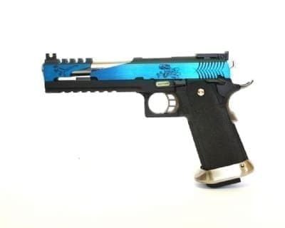 Hi-capa 6" T-Rex Custom with Titanium barrel - Blue