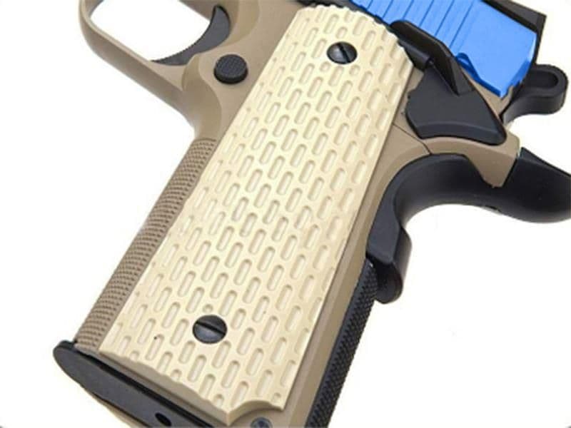 K-Warrior Gas Blowback Pistol (Rail – Rubber Grip – Blue) — image 2