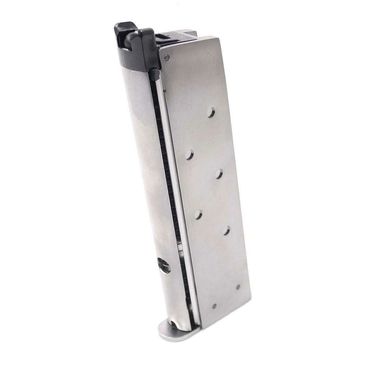 M1911 Airsoft Magazine Chrome 15rd GBB Gas 6mm bb