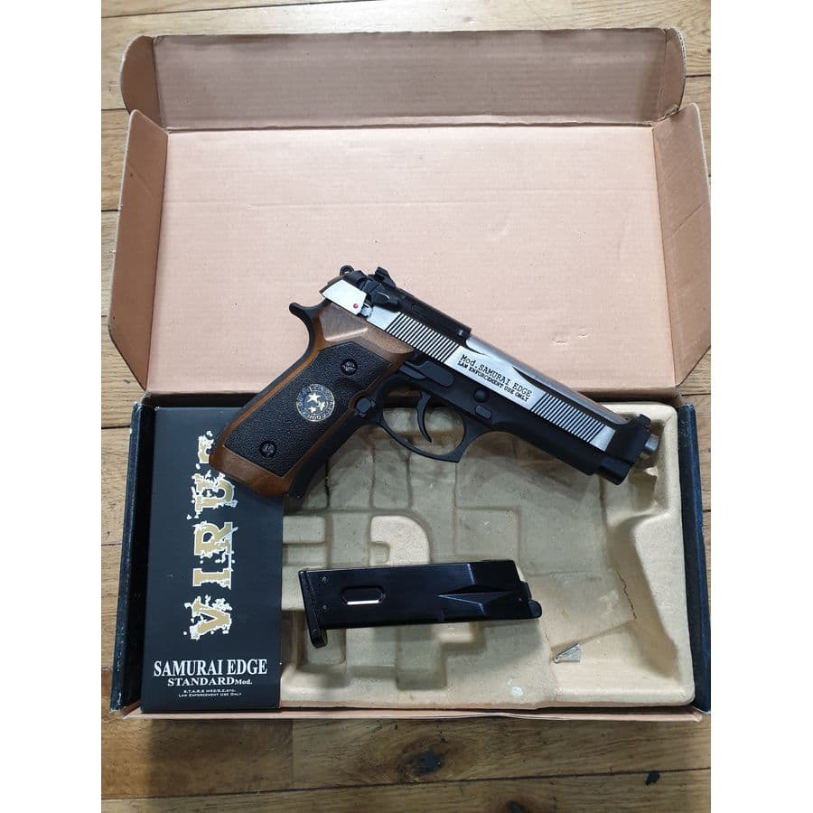 M92 Biohazard Virus Samurai EDGE – (Silver Slide with Frame) BONEYARD