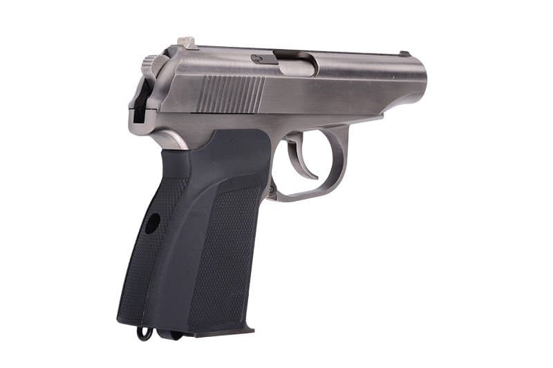 MK Pistol Replica with a Silencer – silver — image 2