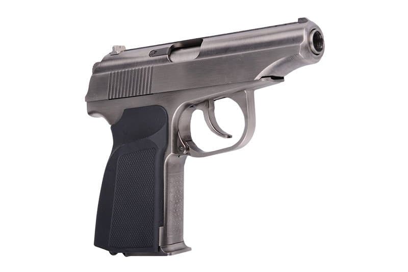 MK Pistol Replica with a Silencer – silver — image 3