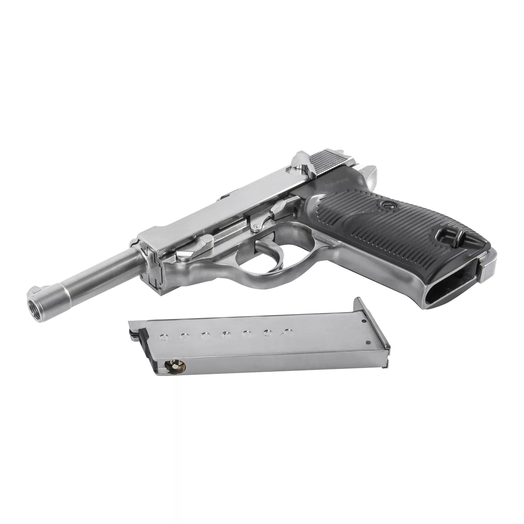 P38 FULL METAL GBB – SILVER – WE — image 2