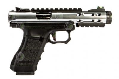 Galaxy Semi/Full Auto Airsoft Pistol – Silver