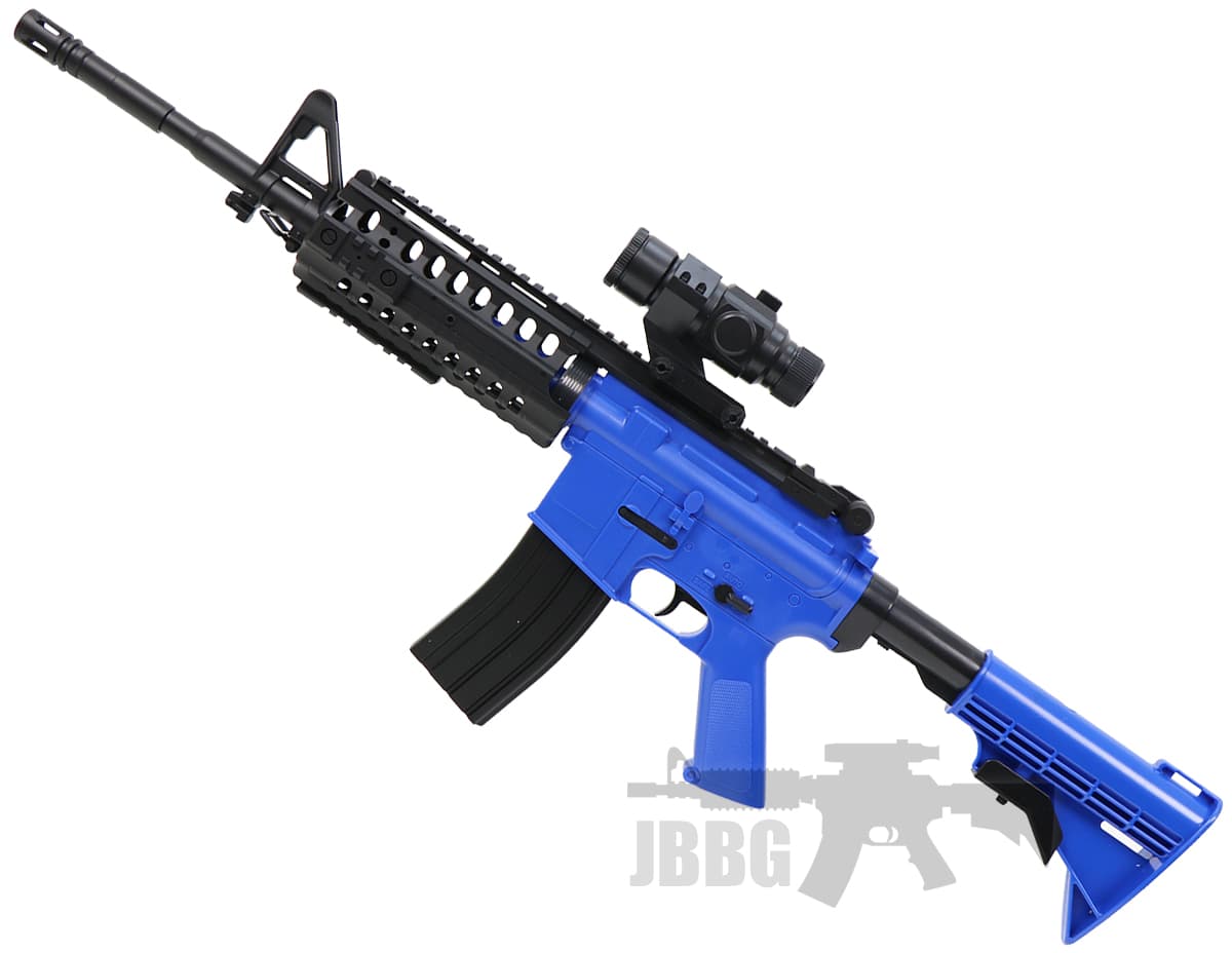 D96 AEG Airsoft BB Gun Set Blue — image 3