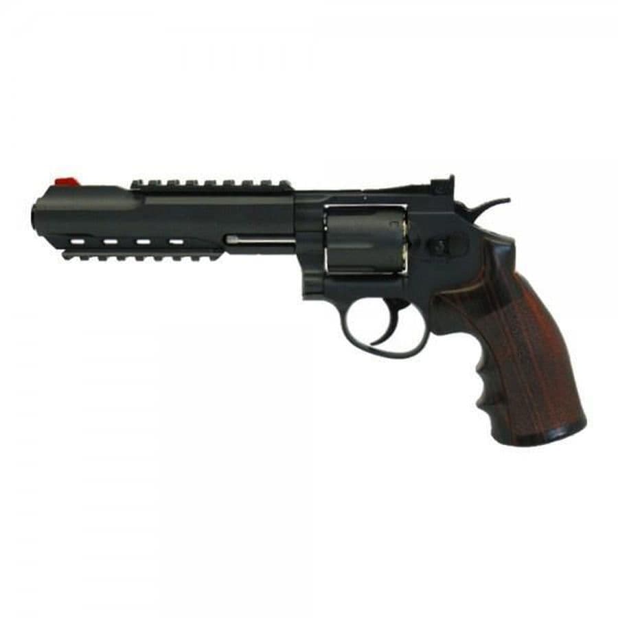 Gun 6″ Co2 Revolver Double Rail