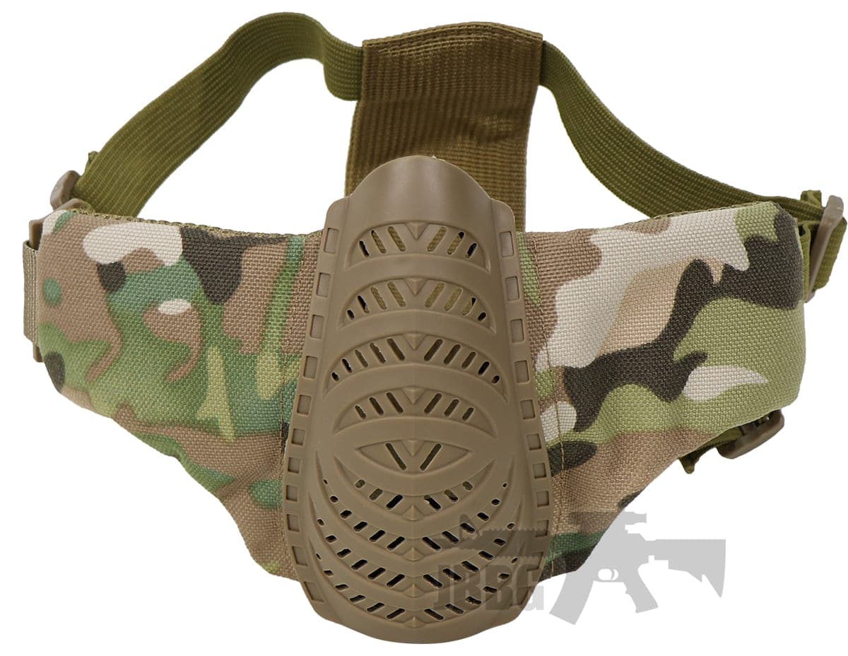 Tactical Half Face Mask Camo