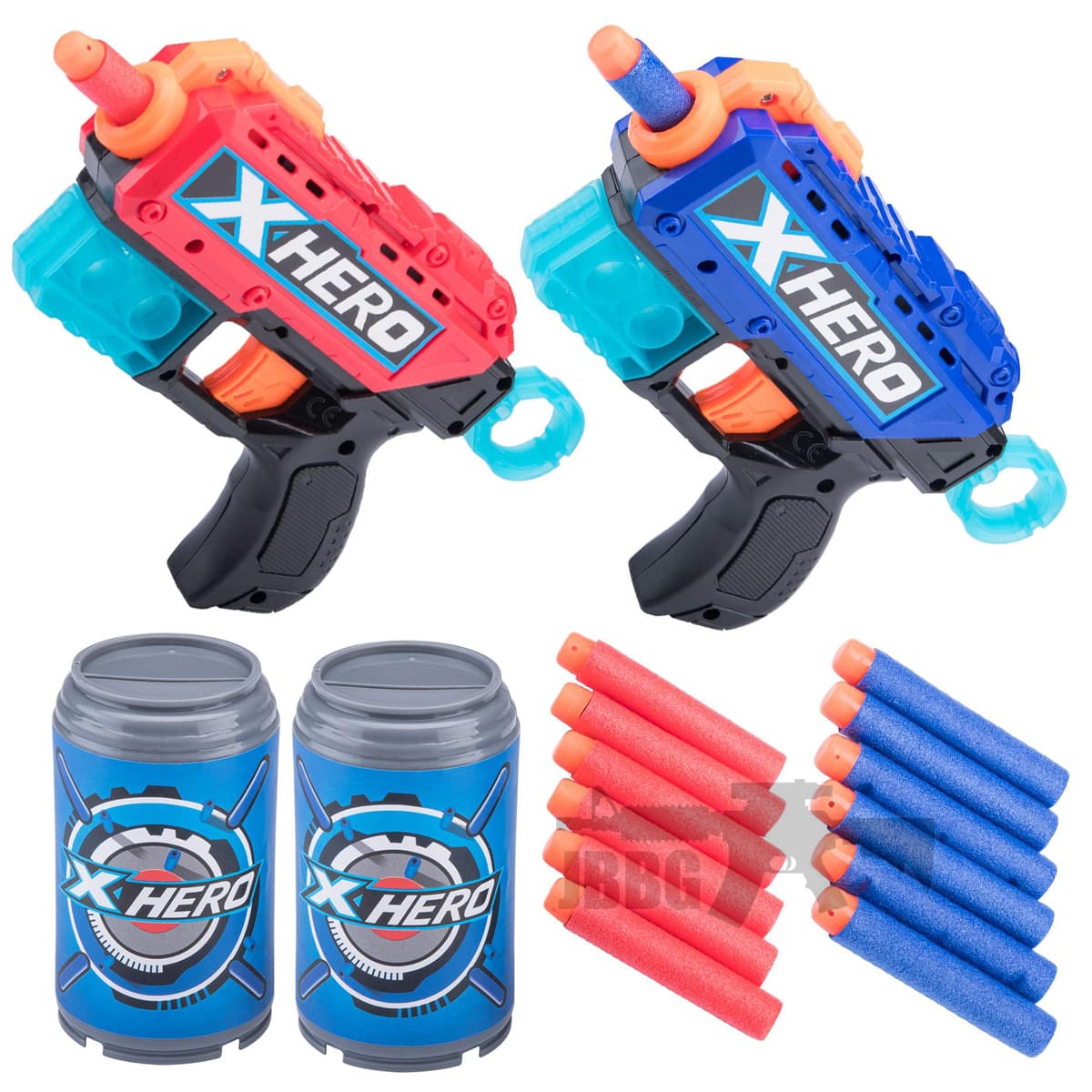 Foam Dart Gun Dual Pistol Set with Darts and Targets