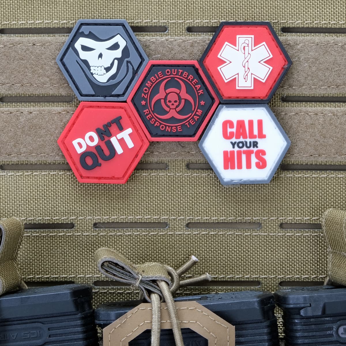 Outbreak Red Ballistic Hex Patch BH00004 — image 2