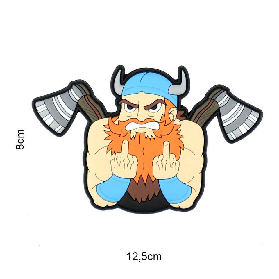 Angry Viking Full Colour 3D PVC Patch
