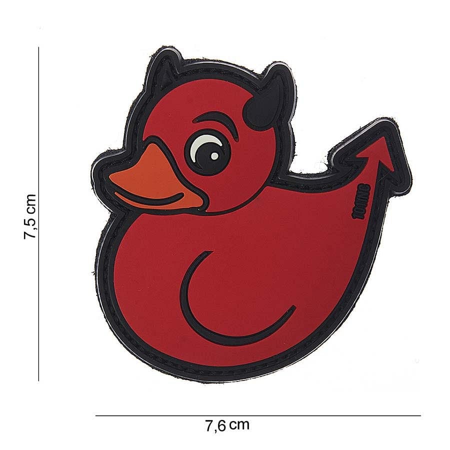 Devil Duck 3D PVC Patch – Red
