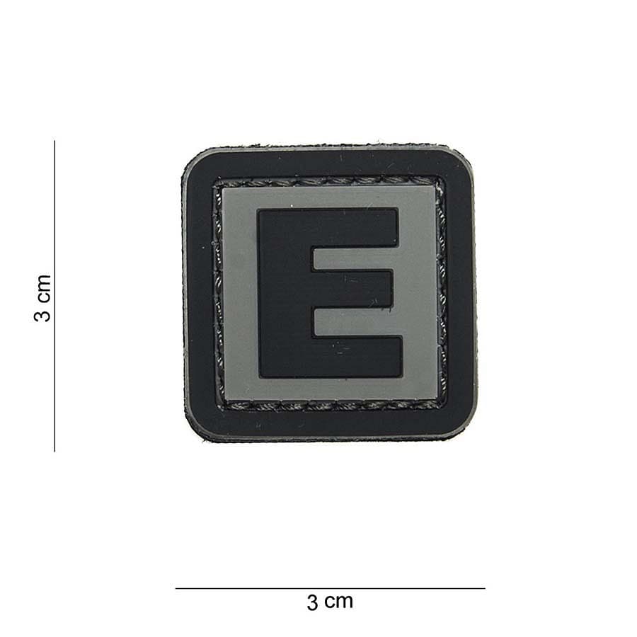 “E” Letter 3D PVC Patch