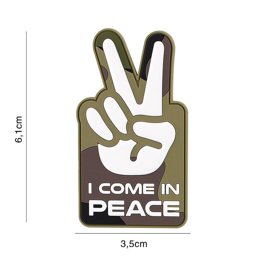 I Come In Peace 3D PVC Patch – Woodland