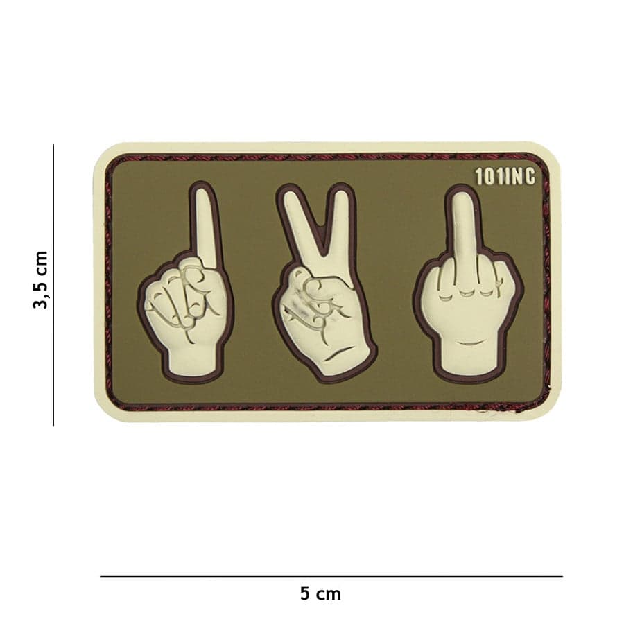 One, Two, F You 3D PVC Patch