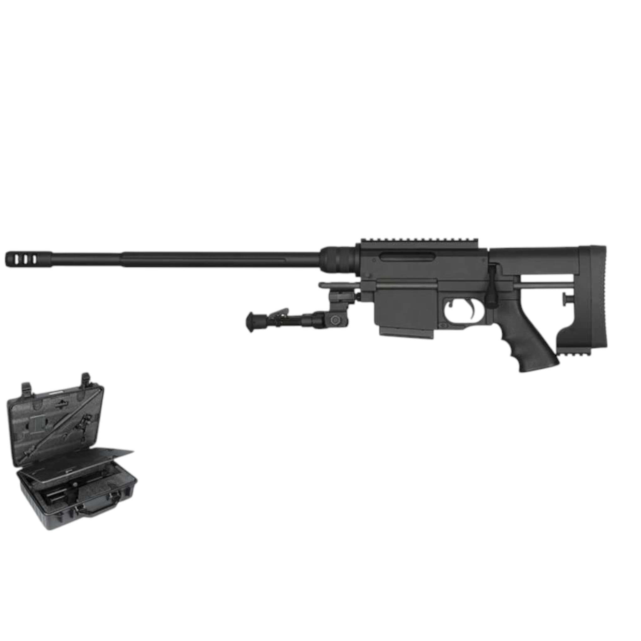 MSR-WR Spring Sniper Rifle Kit with Case (Tool-Less Assemble – Tactical Case – MSR-WR)