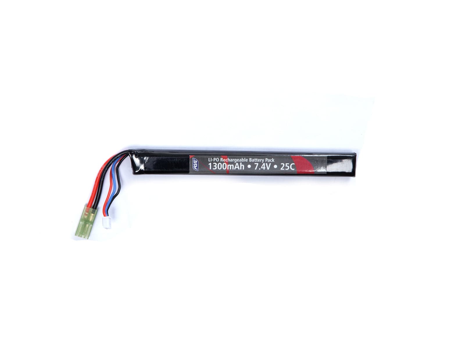 Airsoft Rifle LiPo Battery 7.4 1300 mAh Stick Buffer Tube Type (In Store Only)