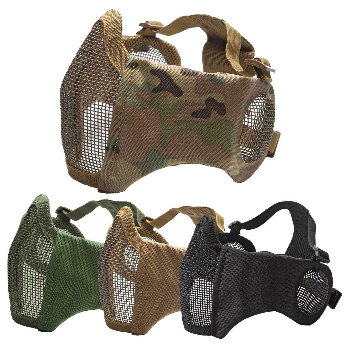Comfort Fit Lower Face Airsoft Mesh Mask