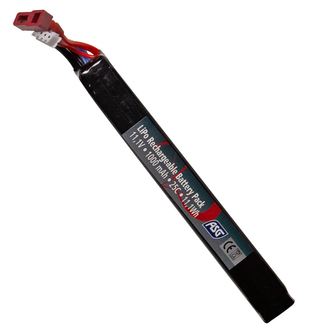 Li-Po Stick Airsoft AEG Battery 11,1V 1000 mAh 25C Deans T-plug (InStore Only)