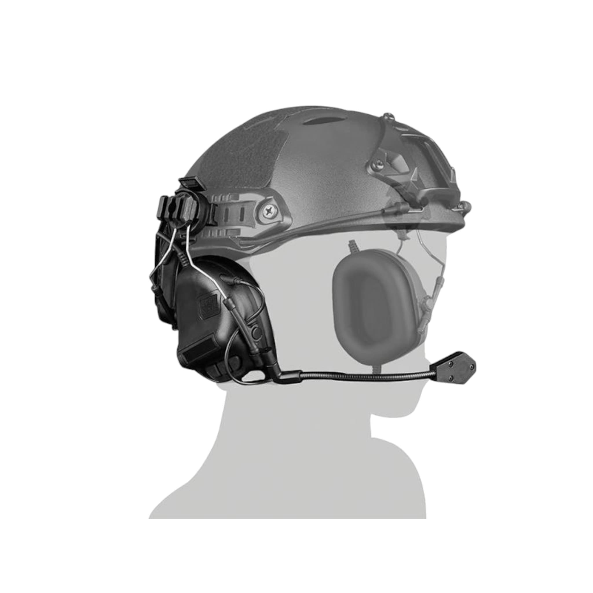 Foot Fifth Generation Sound Pickup and Noise Reduction Headset (Helmet Wearing – Gen. 5)